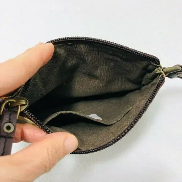 Demdaco Kelly Rae Roberts Clutch Wristlet Shine Brightly Small Zipper Handle Art - Picture 5 of 12